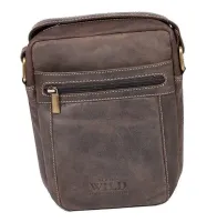 męska listonoszka z bydlęcej skóry naturalnej - always wild