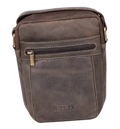 męska listonoszka z bydlęcej skóry naturalnej - always wild na Arena.pl