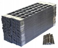 OBRZEŻE OGRODOWE TRAWNIKOWE 7,8cm PALISADA BORDER 78mm 20m + 100 KOTEW