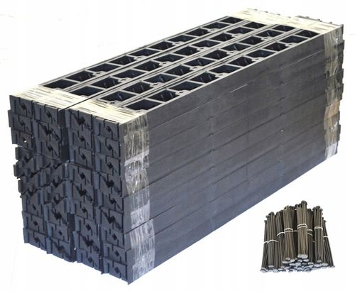 OBRZEŻE OGRODOWE TRAWNIKOWE 7,8cm PALISADA BORDER 78mm 20m + 100 KOTEW na Arena.pl