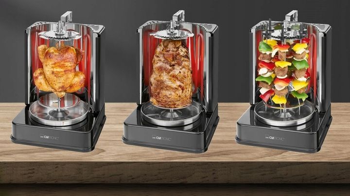 Grill do Kurczaka OPIEKACZ DO KEBABA Pionowy Obrotowy SZASZŁYKI ROŻEN zdjęcie 11