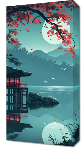 Obraz 30x60cm Japoński Pawilon zdjęcie 1