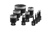 Zestaw koronek diamentowych 10szt: 6,8,10,12,20,28,35,35,40,45,68mm