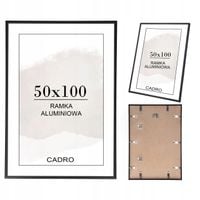Ramka 50x100 ramka na zdjęcia aluminiowa czarna