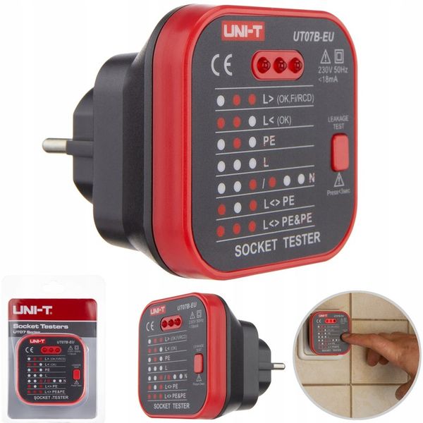 Wskaźnik sieci 230 V AC Uni-T UT07B-EU zdjęcie 5
