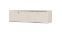 Nowoczesna Komoda RTV Wisząca 2 Klapy TORO Beż 120 cm LP 3 kolory