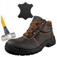 Buty robocze męskie ochronne TRZEWIKI ROBOCZE z NOSKIEM BHP Lekkie Skórzane