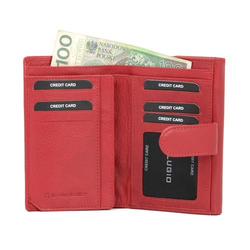 portfel damski matte - czerwony na Arena.pl