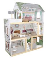 KX5944 Domek dla lalek drewniany apartament Ikonka boho