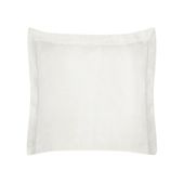 Poszewka z satynowym połyskiem i ozdobną kantą NOVA 40X40 KREMOWY