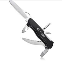 Scyzoryk AZYMUT Karkon, 9 narzędzi + kabura