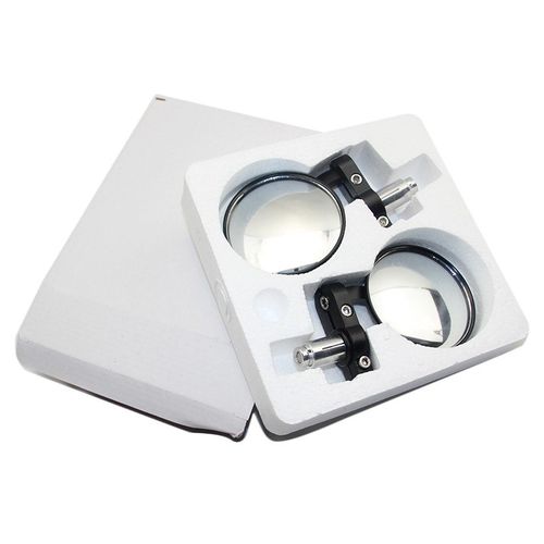 Lusterka motocyklowe w kierownice, dolne, okrągłe, bobber, cafe racer na Arena.pl