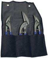 zestaw nożyc do blachy erdi, 3szt. etui - by dset-sf3