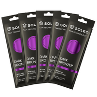Soleo Tan Technology Dark Bronzer Mocny Bronzer Do Opalania x5szt 15ml
