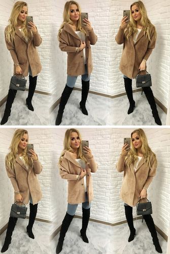 Sweter ALPAKI kurtka WEŁNA MODNE KOLORY oversize na Arena.pl