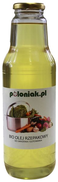 Olej rzepakowy do smażenia i gotowania bio 750 ml - poloniak zdjęcie 1