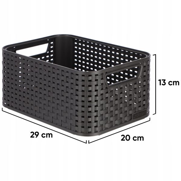 Curver Koszyk Pojemnik Do Przechowywania Brązowy zdjęcie 3