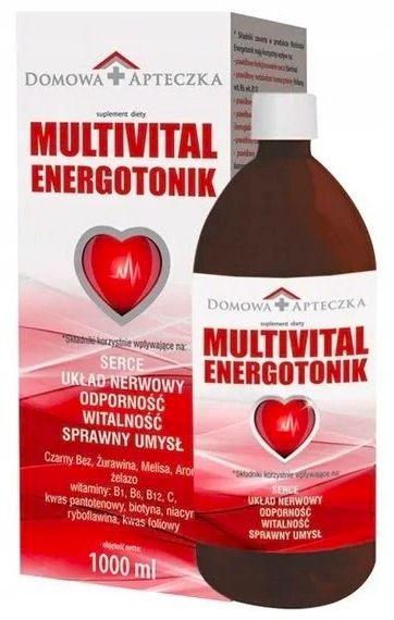 Multivital Energotonik płyn 1 litr zdjęcie 2