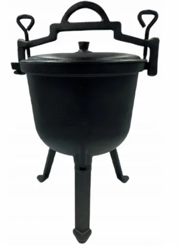 Kociołek stojący 8 l + RĘKAWICE ŻAROODPORNE DO PIEKARNIKA GRILLA KOMINKA na Arena.pl