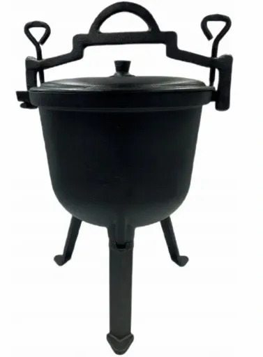 Kociołek stojący 8 l + RĘKAWICE ŻAROODPORNE DO PIEKARNIKA GRILLA KOMINKA zdjęcie 5