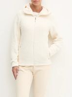 Didriksons bluza ANNIKEN damska kolor beżowy z kapturem gładka 504722 EU40