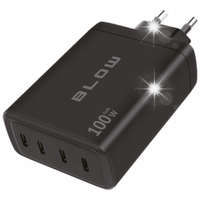 SZYBKA ŁADOWARKA SIECIOWA KOSTKA GNIAZDO 4x USB-C QC PD 100W GAN