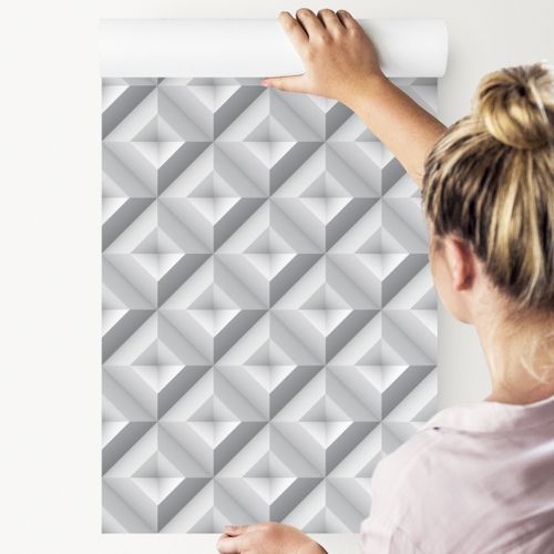 Tapeta Geometryczna Abstrakcja - Efekt 3D na Arena.pl