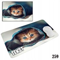 PODKŁADKA POD MYSZKĘ MYSZ WZORY DO WYBORU - KOTEK KOT KOTKI 29x36cm