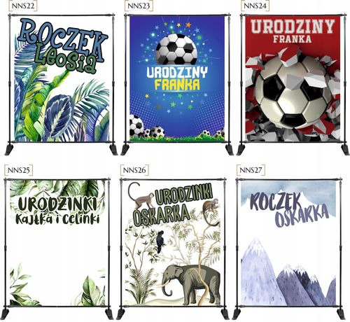 Tło do zdjęć ŚCIANKA z imieniem 18 25 30 urodziny na Arena.pl