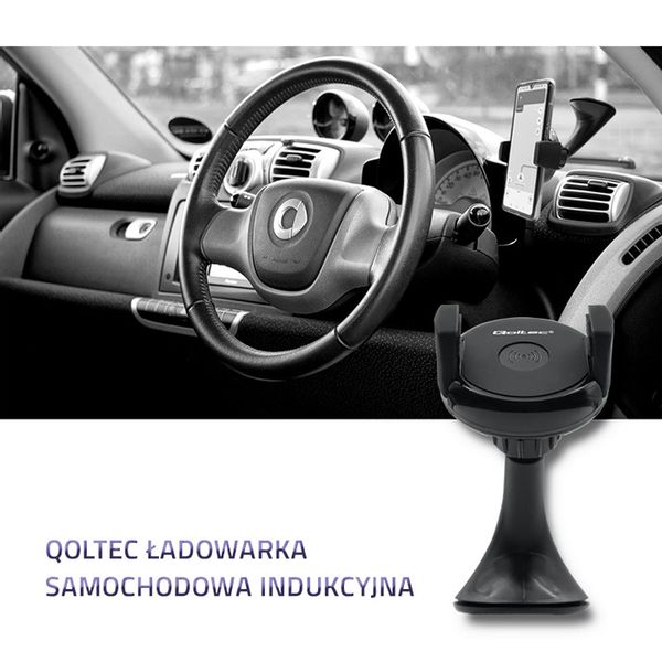 Qoltec Ładowarka samochodowa indukcyjna 5V | 5W | 1A | Micro USB zdjęcie 6