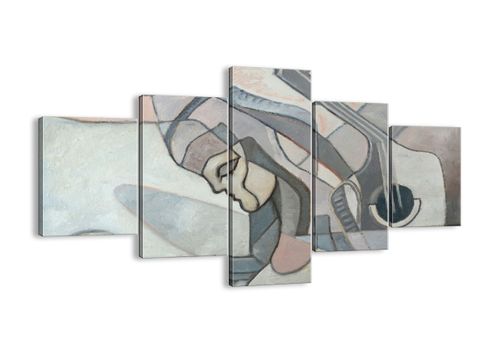 Obraz Na Płótnie - Kobieta Gitara  - 125X70 Cm - Ea125X70-3739 na Arena.pl