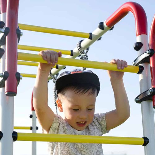 plac zabaw do ogrodu Akrobata basic - czerwony na Arena.pl