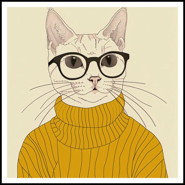 Plakat 100x100cm Intelektualista zdjęcie 3