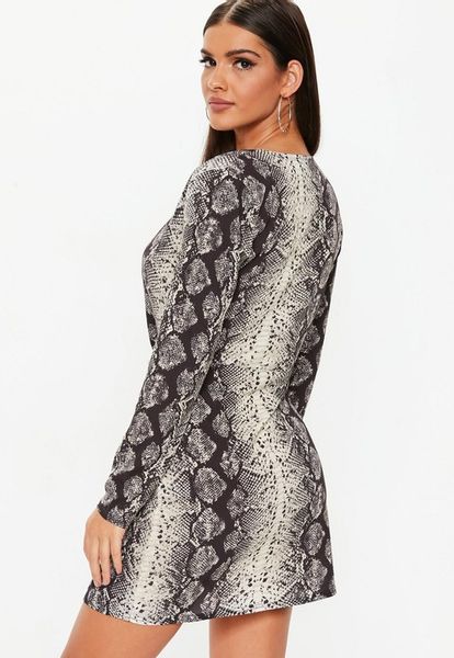 MISSGUIDED SUKIENKA MINI SNAKE PRINT (36) zdjęcie 4