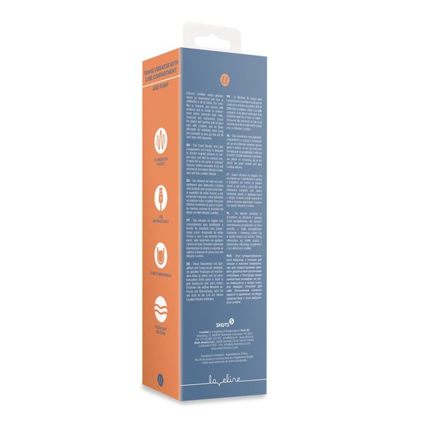Travel Vibrator with Lube Compartment and Pump zdjęcie 3