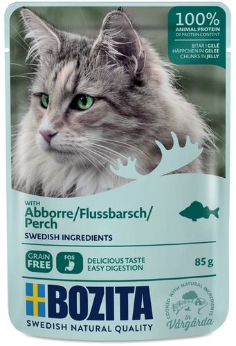 Zdrowa, pyszna i bezzbożowa karma dla kota - Bozita Okoń w galaretce 85g na Arena.pl