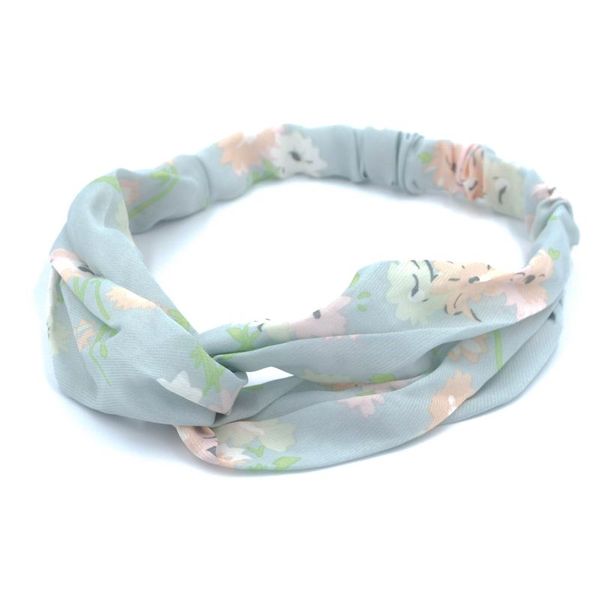 Opaska do włosów węzeł niebieska zdjęcie 1