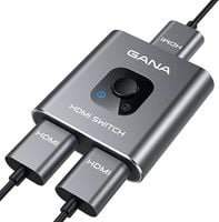 GANA aluminiowy dwukierunkowy przełącznik HDMI 4K