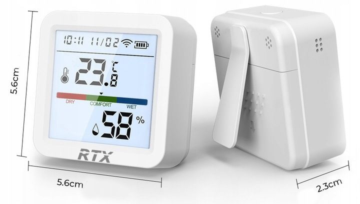 Czytelny Czujnik Sensor Temperatury Wilgotności LCD Zigbee Tuya zdjęcie 11