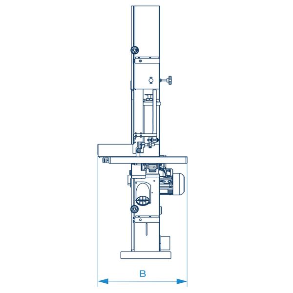 Pionowa piła taśmowa pilarka taśmówka do drewna 1,1 kW Panhans 400 V zdjęcie 2
