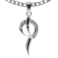 SREBRNY WISIOREK Z CYRKONIAMI SREBRO PRÓBY 925