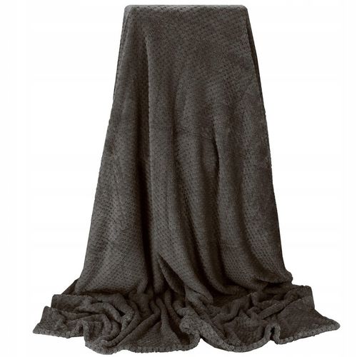 GRUBY KOC CIEPŁY NARZUTA DWUSTRONNA NA ŁÓŻKO KANAPĘ 150x200 cm PLED MIĘKKI na Arena.pl