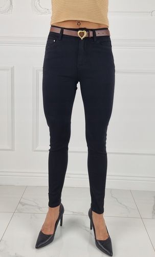 M.SARA SPODNIE JEANSOWE DAMSKIE WYSOKI STAN DUŻE ROZMIARY PASEK GRATIS na Arena.pl