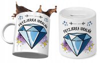 Dla Fryzjerki Zestaw Kubek + Skarbonka Prezent Z Nadrukiem Ze Zdjęciem