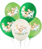 Balony lateksowe urocze zwierzątka safari, 30 cm 5 szt.