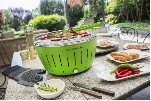 GRILL OGRODOWY WĘGLOWY BEZDYMNY LOTUS PRZENOŚNY STANDARD TORBA OCHRONNA zdjęcie 5