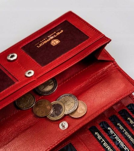 zestaw prezentowy: skórzany portfel damski, brelok i długopis - peterson na Arena.pl