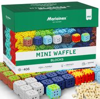 Klocki konstrukcyjne Marioinex Mini Waffle Green Blocks 406 el.