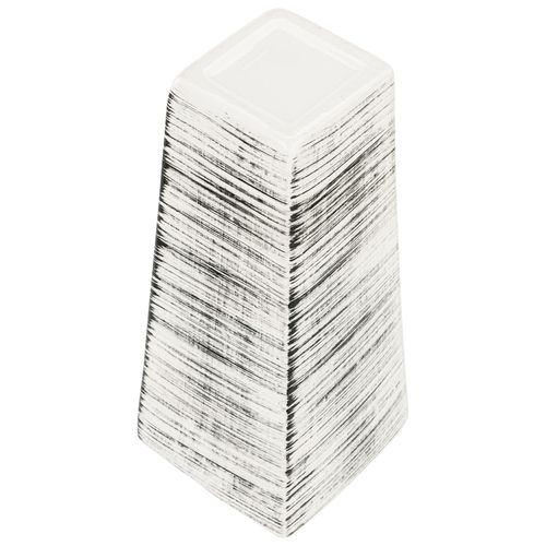 Wazon Ceramiczny Trapez  Biały czarny flakon na Arena.pl