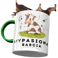 Kubek Zielony Dla Babci Babuni Na Dzień Babci Z Nadrukiem Ze Zdjęciem